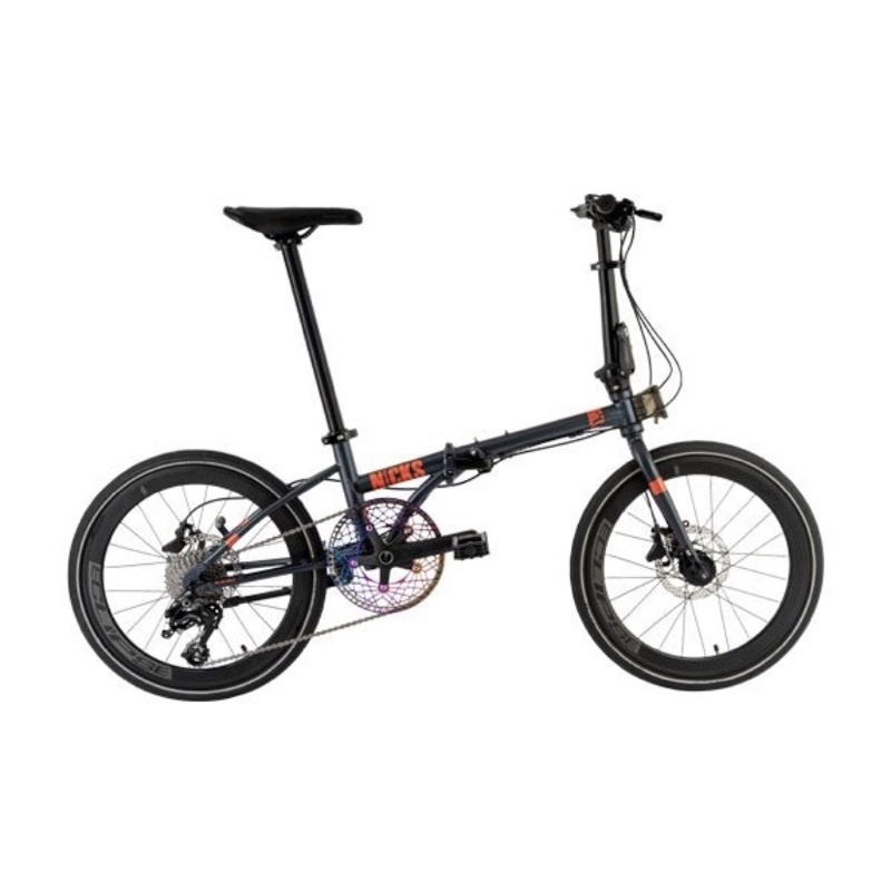 SEPEDA LIPAT ELEMENT NICKS NEW 2022 20 INCH MAGNESIUM FRAME,HYDRAULIC DISC BRAKE,10 SPEED -Blue