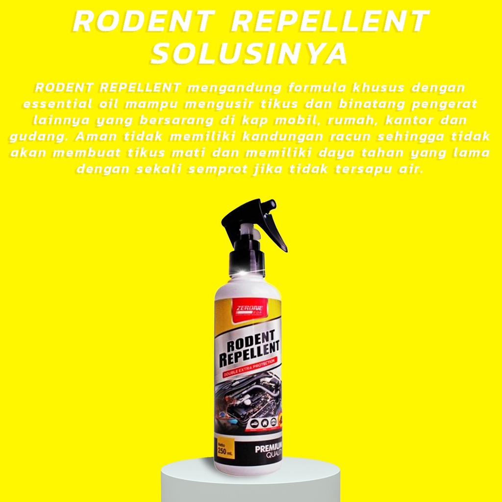 RODENT REPELLENT OBAT PENGUSIR TIKUS ORIGINAL SUPER AMPUH SEMPROT / untuk mobil