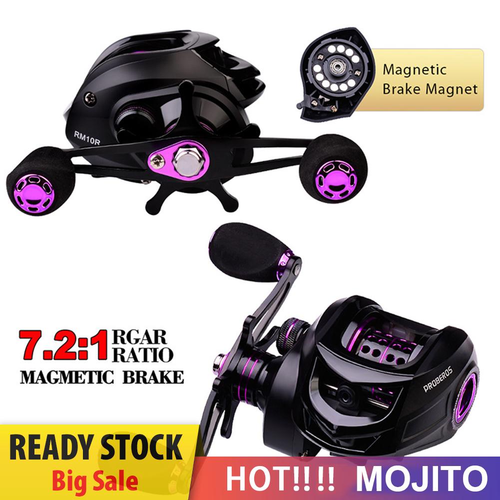 Proberos Reel Pancing Baitcasting 7.2 / 1 Kecepatan Tinggi 10kg Max Drag 3 + 1bb