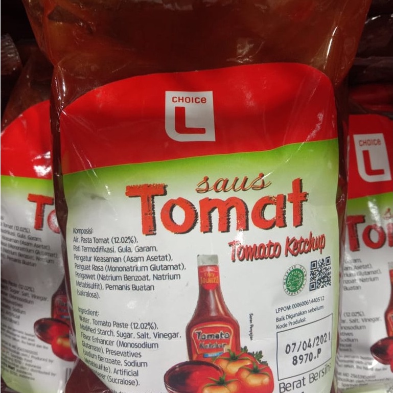 

Choice L Saus Tomat 1 kg