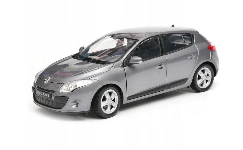 Welly Nex Renault Megane 2009 Abu-Abu Skala 1:24