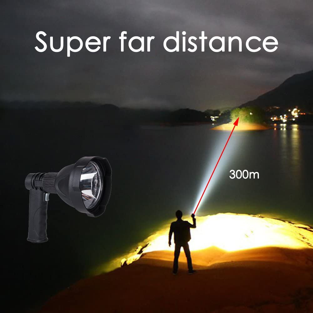 SENTER LED LIGHT SUPER TERANG JARAK JANGKAUAN LEBAR DAN JAUH SENTER WATERPROOF WITH TRIPOD ORIGINAL IMPORT BR47