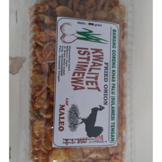 Bawang goreng merk Maleo