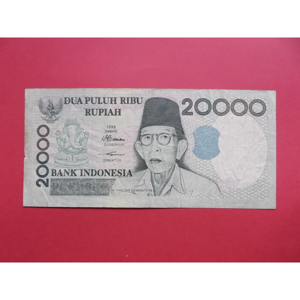 Uang Kuno Kertas Rp 20.000 Tahun 1998