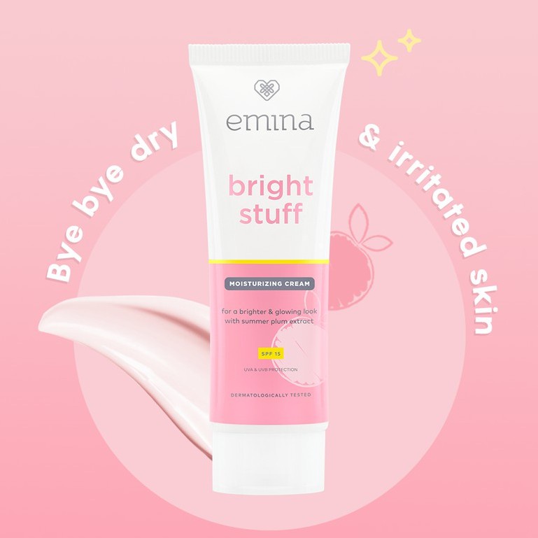 Emina Bright Stuff Moisturizing Cream 20 ml - Pelembab Wajah Mencerahkan