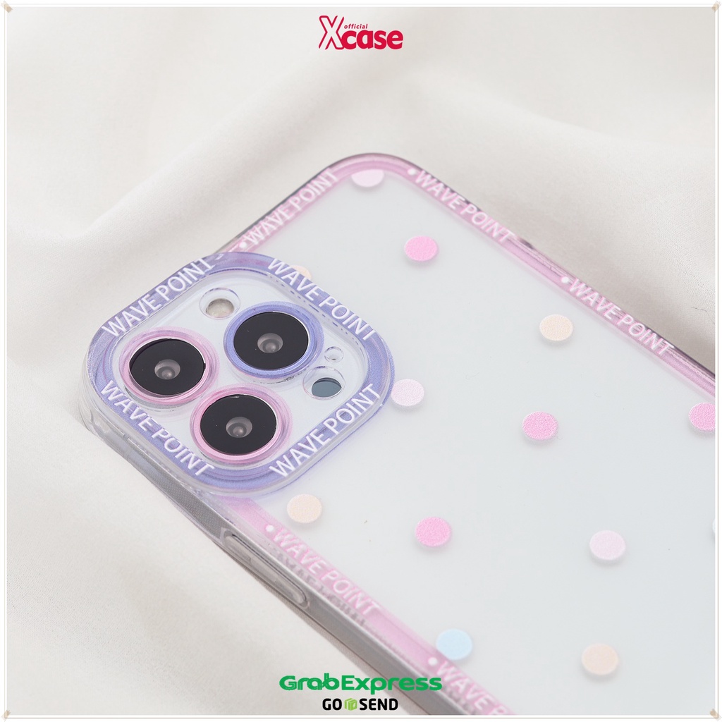 Clear Softcase Big &amp; Little Polkadot Full Lens Cover For iPhone 7 8 SE 7+ 8+ X XR XS MAX 11 12 13 MINI PRO MAX