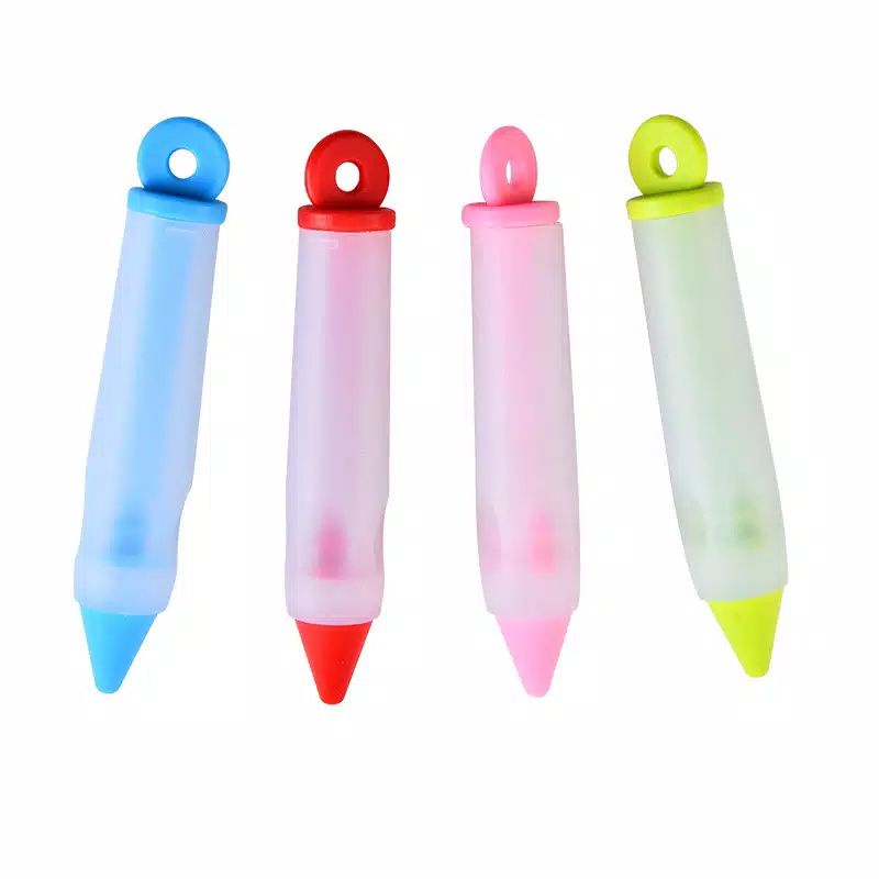 Silicone food decorative drawing pen pena spidol spuit hias kue tart bento silikon saus saos coklat fondant warna