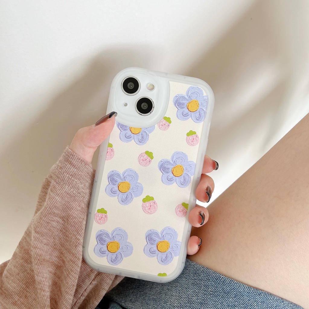 Soft Case TPU Motif Bunga Tulip 3D Untuk VIVO Y15S Y15A Y01 Y21T Y12S Y33S Y21S Y20 Y20i Y20s Y11 Y12 Y17 Y91C Y95 Y51 2020 Y30 Y50 Y53