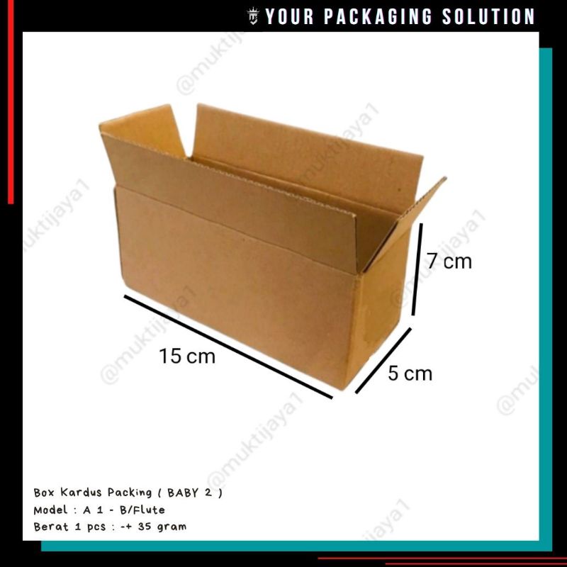 

BOX BABY 2 • 15x5x7cm • Kotak/Kardus/Karton