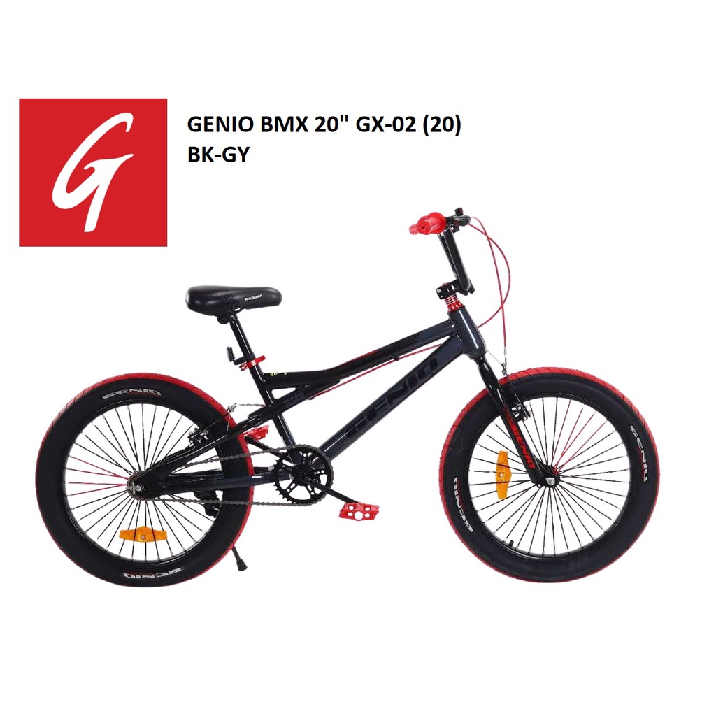 Sepeda Anak Remaja Dewasa BMX Genio GX02 Ban Jumbo 3.0 GX 02 20 Inch Garansi Termurah Murah SNI-1