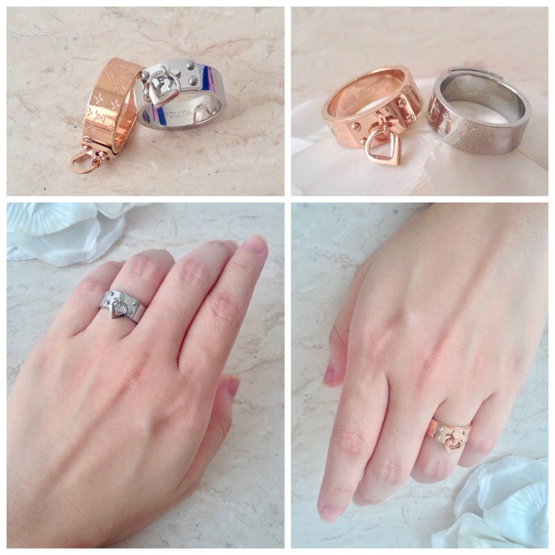 Cincin LV tebal premium titanium