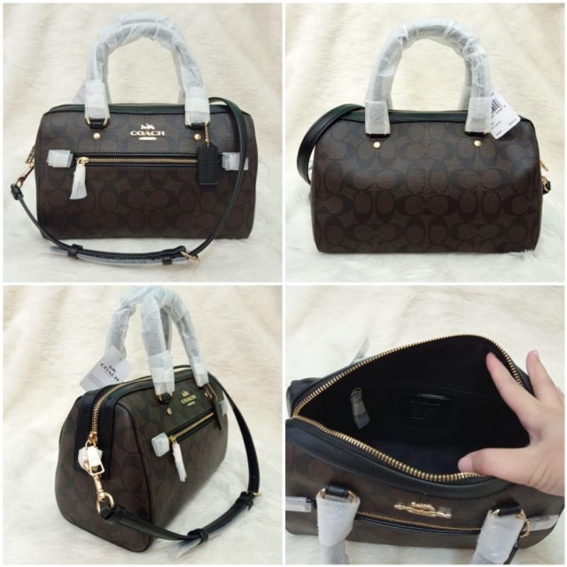 Coach Rowan Signature Canvas Satchel Bag - Multi