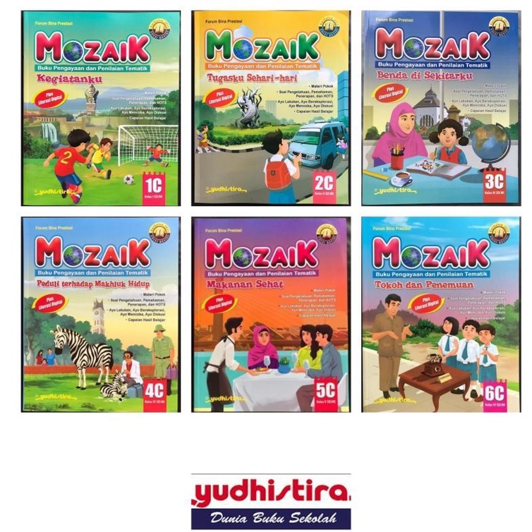 BUKU MOZAIK PENGAYAAN PENILAIAN TEMATIK KELAS 1C 2C 3C 4C 5C 6C SD MI K2013 REVISI YUDHISTIRA