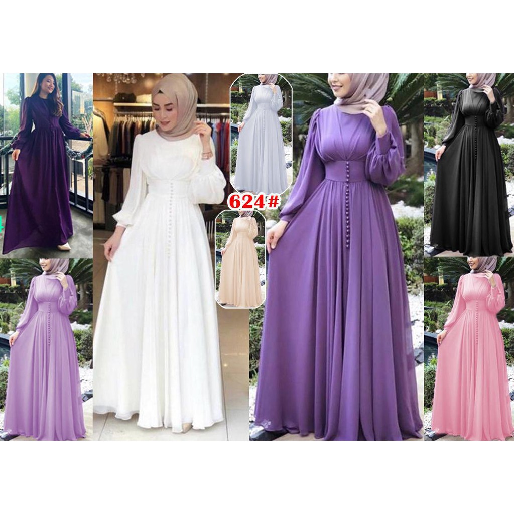 624# longdress fashion muslim terbaru // dress muslim//BAJU MUSLIM TERBARU