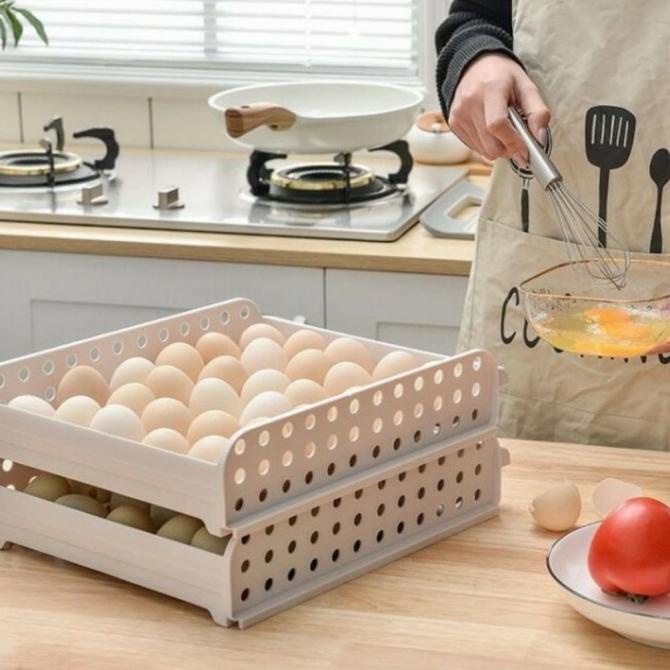 Rak Penyimpanan Telur 2 Susun