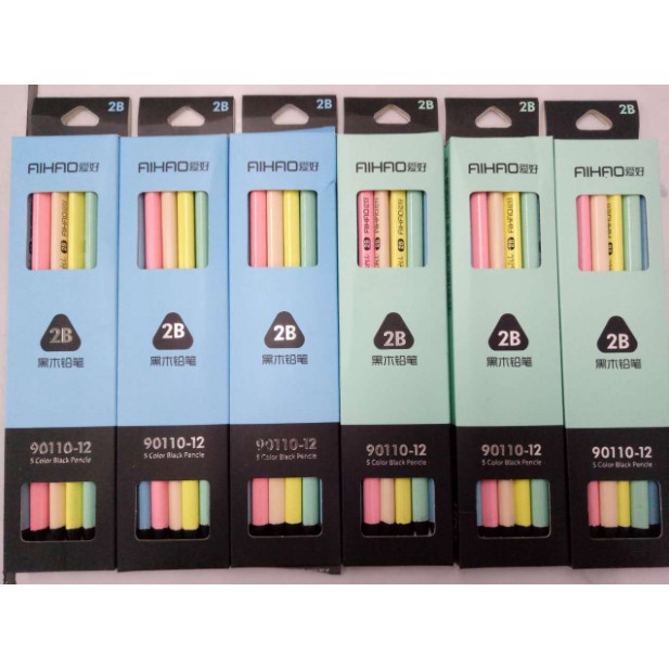 

(PROMO) Pensil Serut 2B Aihao Warna-Warni