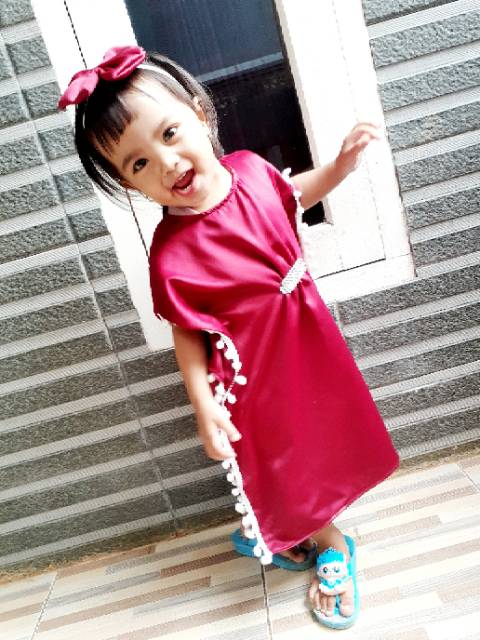 Kaftan bayi real pict 100% free bandana 0-3 tahun COD