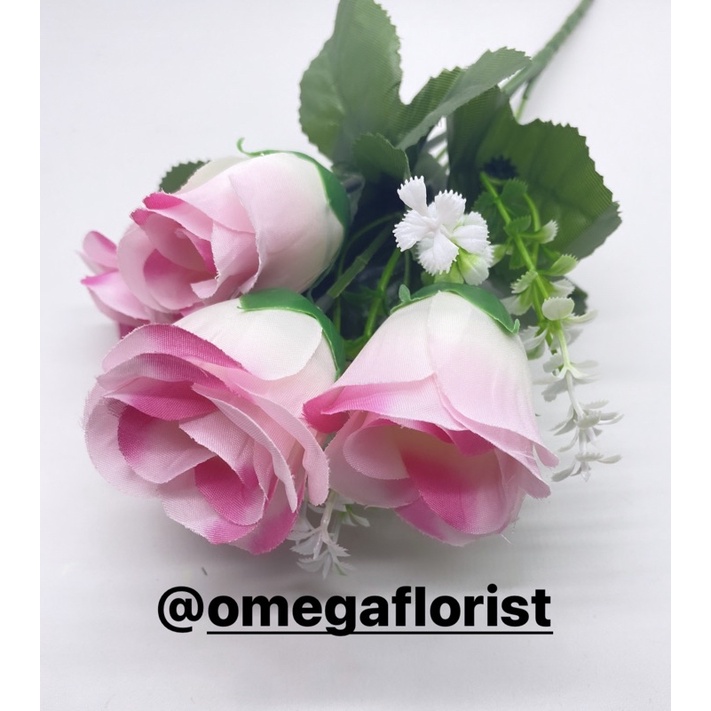 Kuncup OF Artificial Bunga Artificial/Bunga Plastik/Bunga Dekorasi/Dekorasi Pernikahan/Pernikahan-Pink Baru