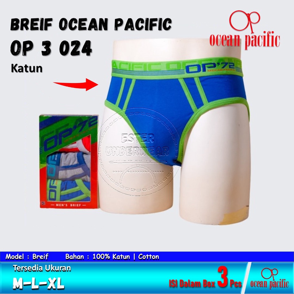 CELANA DALAM DEWASA OCEAN PASIFIC OP 024 ISI 3 PCS