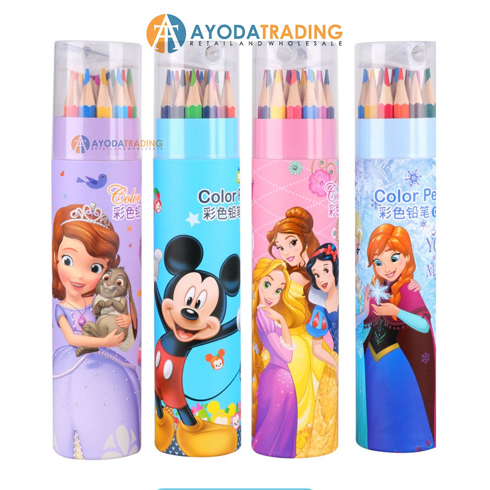 Pensil Warna Disney Color Pencil 12 Colors