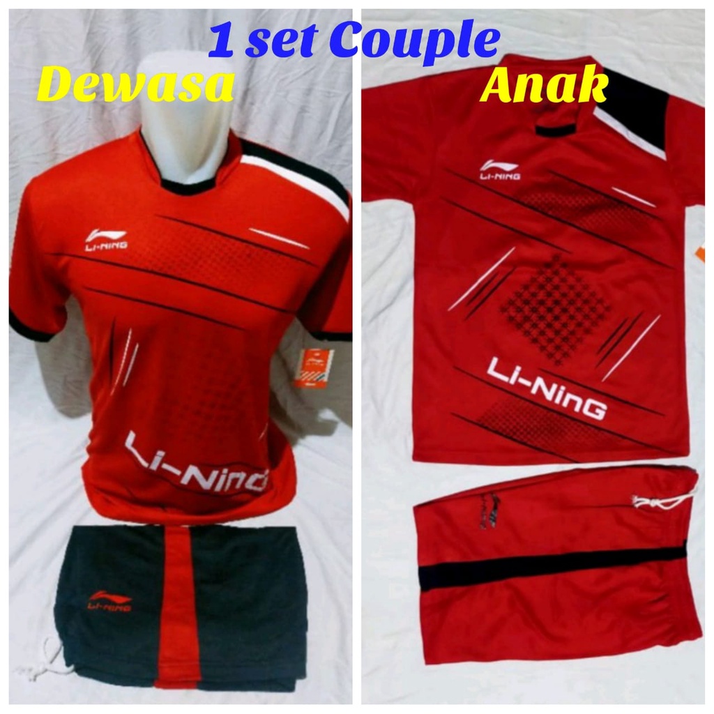 Baju couplean olahraga baju badminton baju bulutangkis baju volly baju olahraga motif terbaru