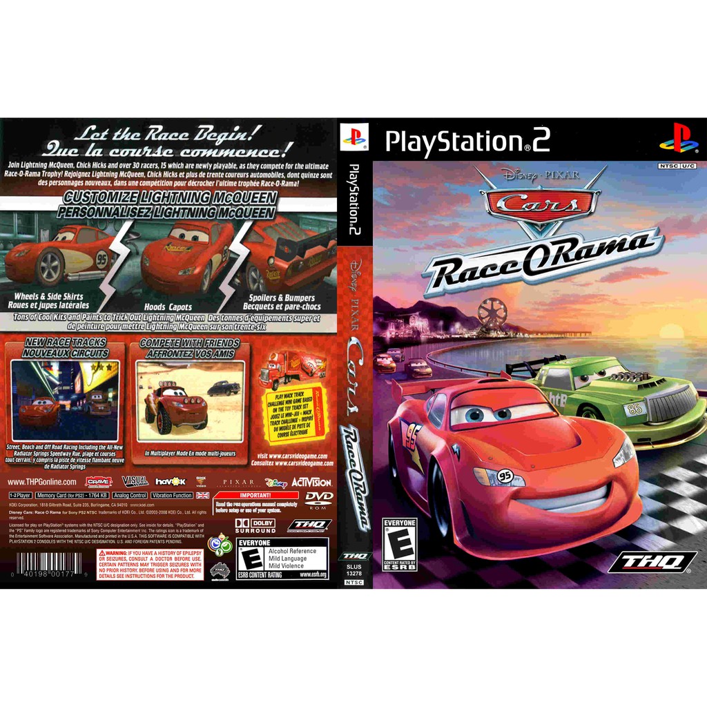 Kaset Ps2 Game Cars- Race Orama