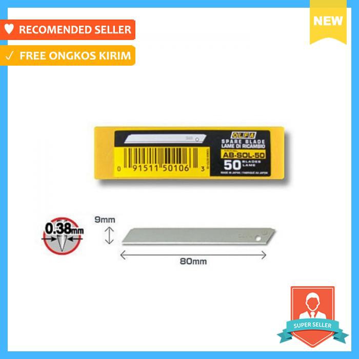 

Refill Blade Olfa Ab Sol 50 - Alat Pemotong Kertas - Cutter