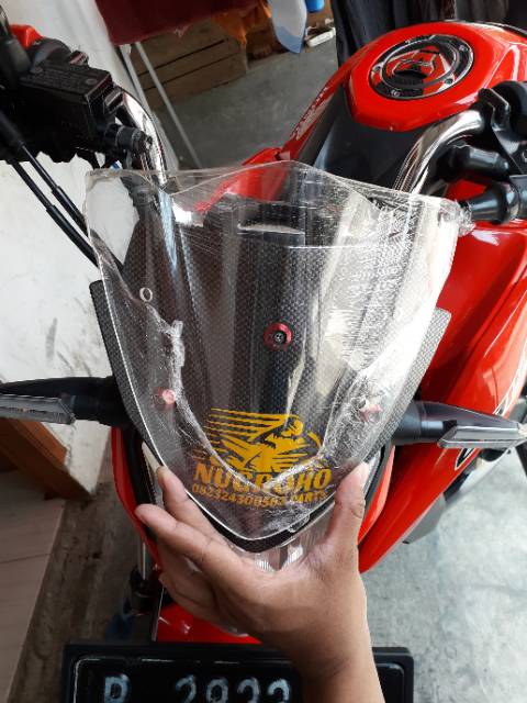 Visor ninja r bahan akrilik bukan plastik cb150r vixion dll