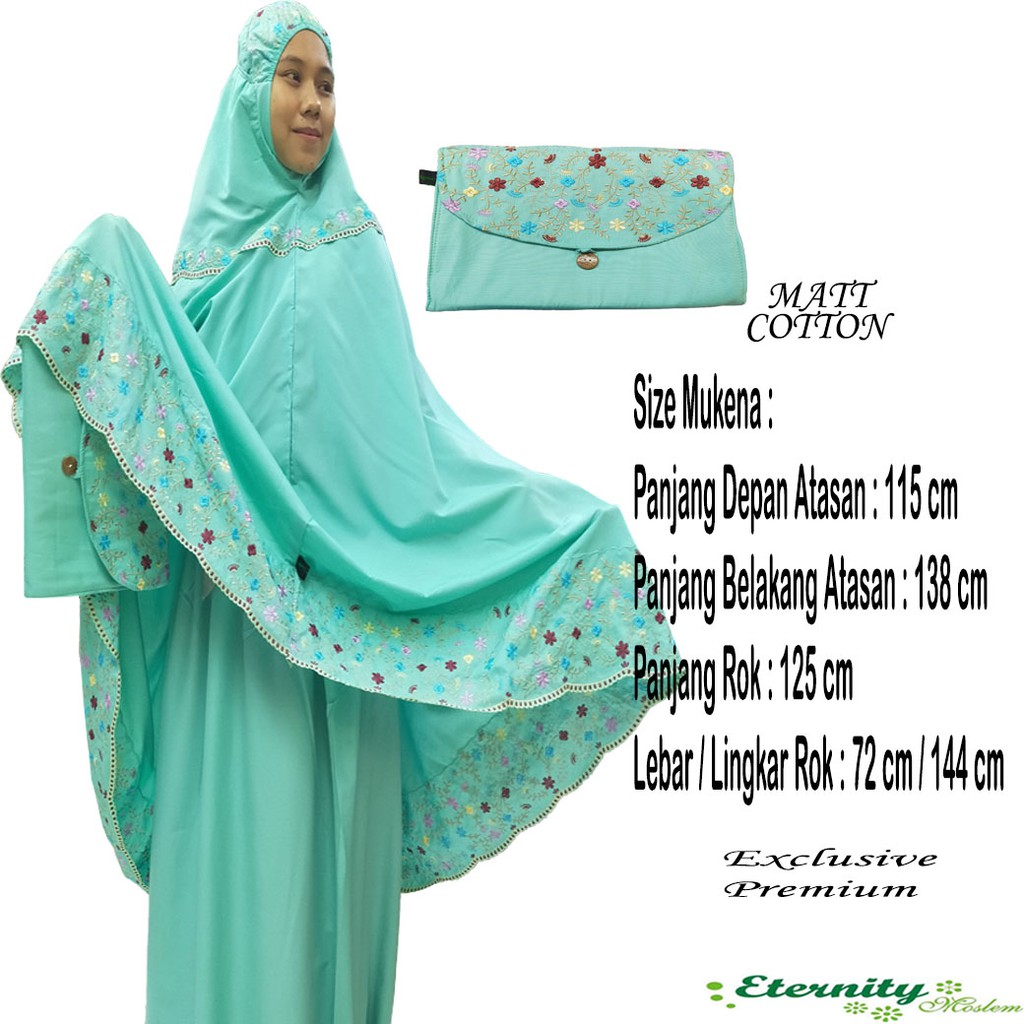 Mukena Bordir Melati Rambat Mukena ETERNITY premium Mukena Dewasa Mukena Rukuh Terbaru