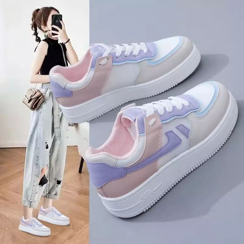 DS Sepatu Sneakers Wanita Korea Elvira CR02