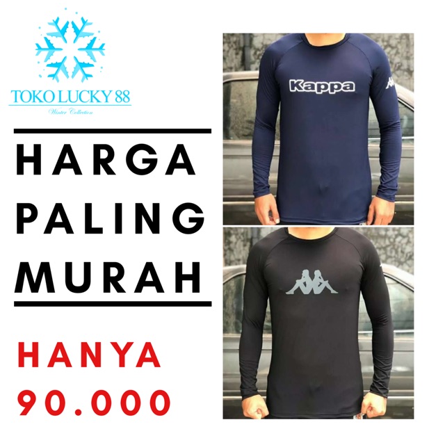 Baju Pakaian Olahraga Gym Fitness Sepeda Inner Base Layer Teramo Kappa Original