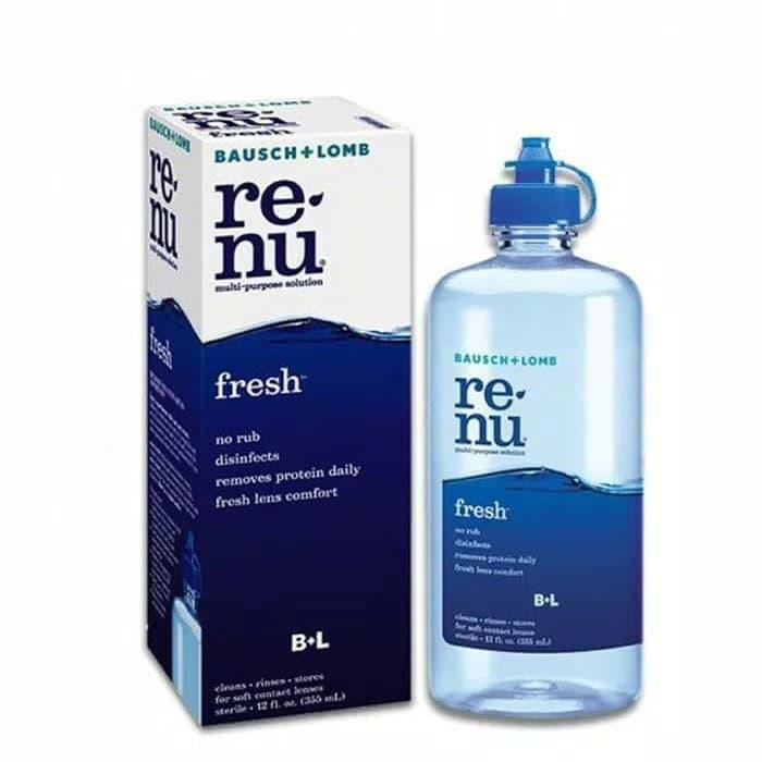 Renu Fresh Multi Purpose - RENU 355ml Bausch Lomb - Cairan Pembersih softlens Renu - air softlens