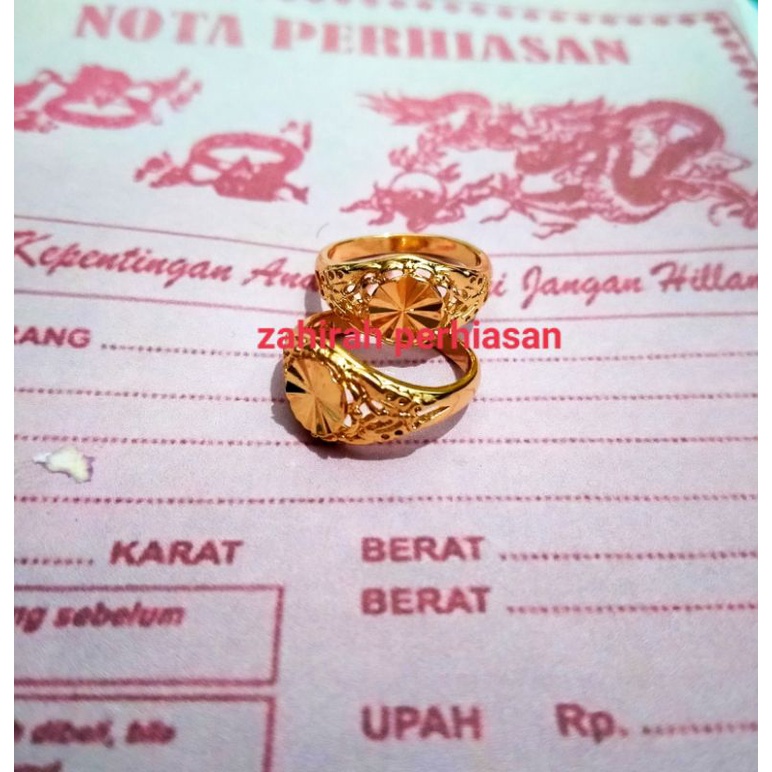 CINCIN COIN LAPIS EMAS 24K BELI 1 GRATIS 1