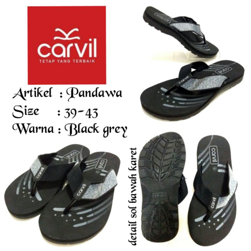 SANDAL JAPIT CARVIL PANDAWA SIZE 39-43