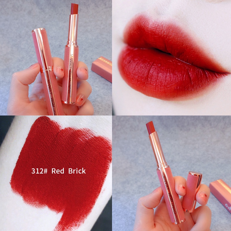 Lipstik Elegant Melembabkan Bibir Lipstik Beauty Glazed Mate Velet Lipstick