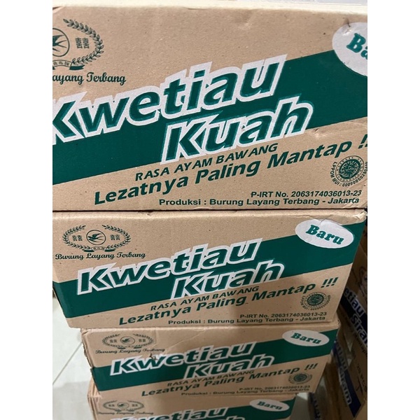 

Kwetiau Kuah Cap Burung Layang Terbang 1 Dus isi 20 pcs