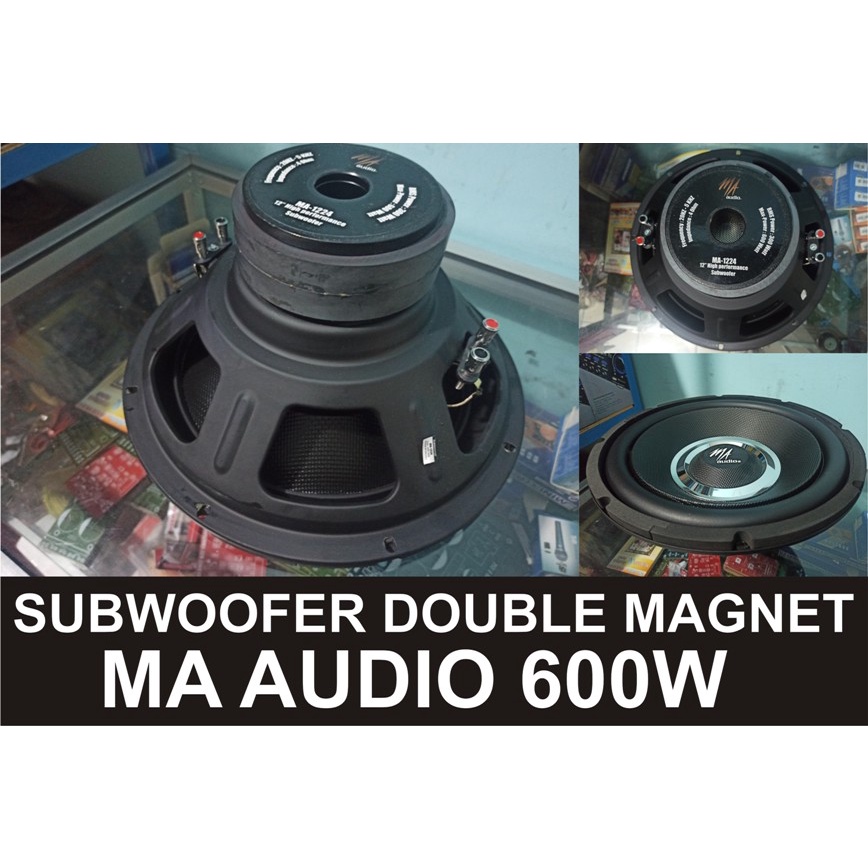 Speaker Subwoofer Double Magnet MA Audio MA-1224 12INCH Super 600W