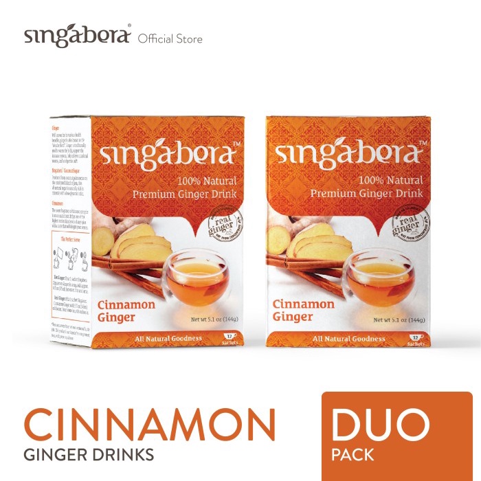 

Singabera Cinnamon Ginger (Jahe Kayu Manis) - 2 box @ 12 sachet (BERKUALITAS)