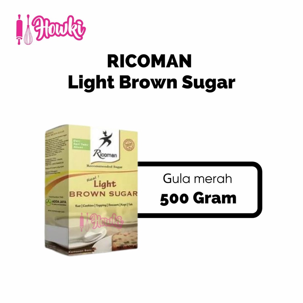 

Ricoman Light Brown Sugar 500GR.
