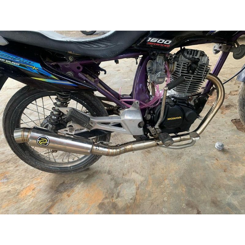 KNALPOT PEKAJAMAN BAHAN ORI HARGA PELAJAR TERMURAH CB GL MP TIGER BONUS PANGKON C STIKER