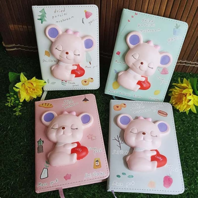 

Buku Diary Squishy Colorful Tebal Lembut - Lucky Mouse ZH019-14 - White