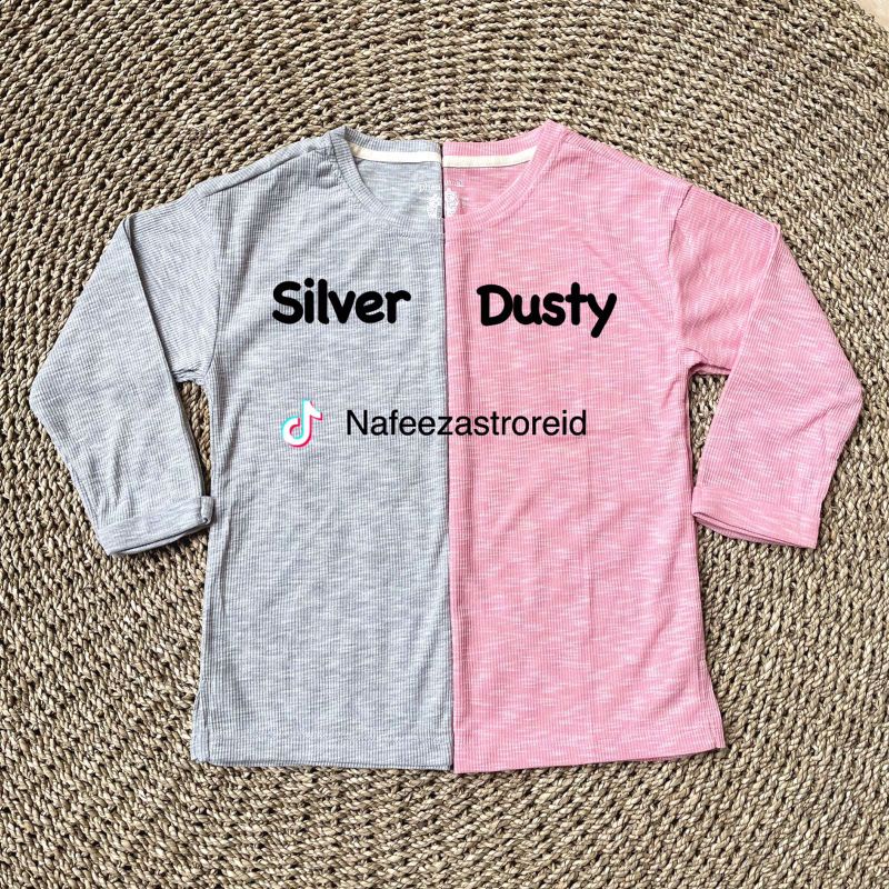 KAOS WANITA BAHAN RAJUT LENGAN PANJANG PHENOMENAL