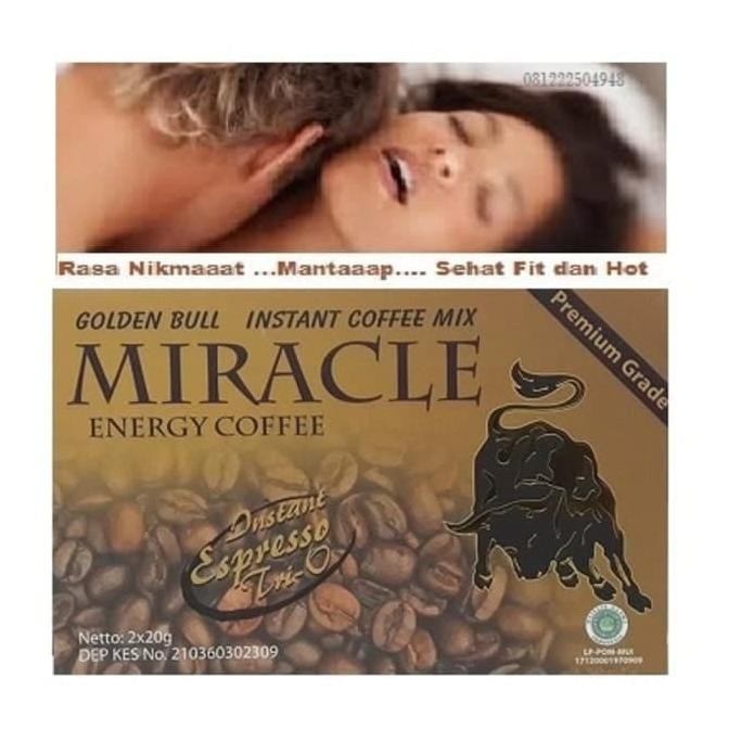 

KOPI MIRACLE 12 SACHET - MIRACLE COFFEE - KOPI STAMINA - MIRACLE ASLI