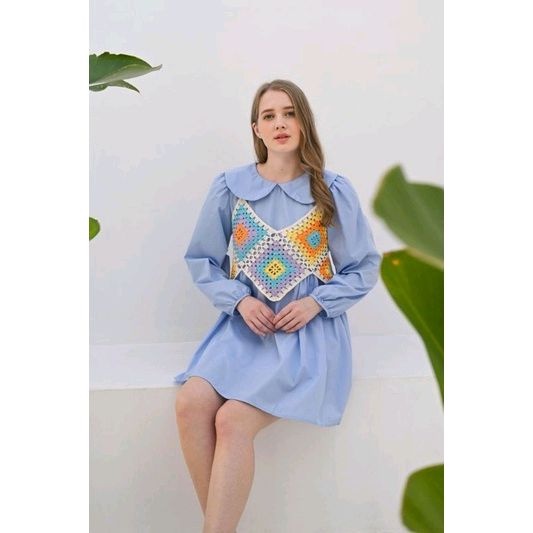 TERMURAH TUNIK VEST ZIG ZAG PREMIUM ORIGINAL VIVORIE DRESS KOREA VINTAGE