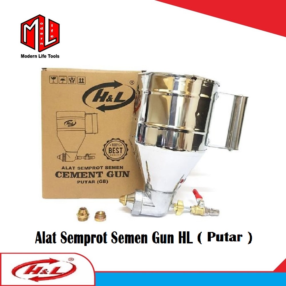 Alat Semprot Semen Gun Putar Atau Cement Gun Putar H&amp;L