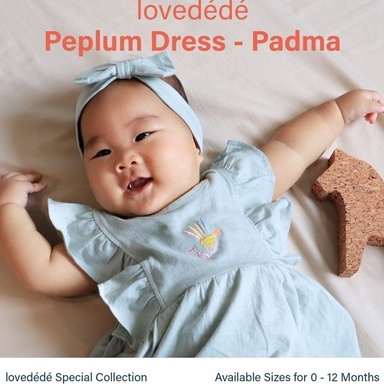 PADMA PEPLUM dress - lovedede Baju Setelan Dress Pergi Lucu Fashion Anak Bayi Perempuan Terlaris