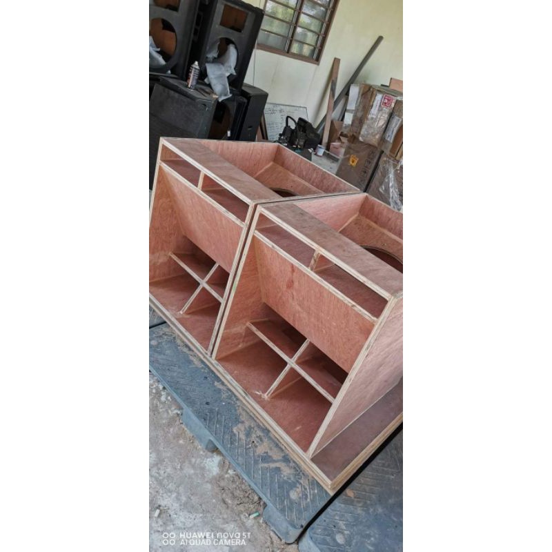 Box speaker turbo port 12inch single , kosongan (tanpa speaker)