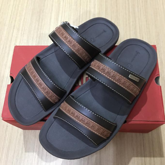 Sepatu Termurah Sendal Slop Neckerman Lv9352 Brown-Original