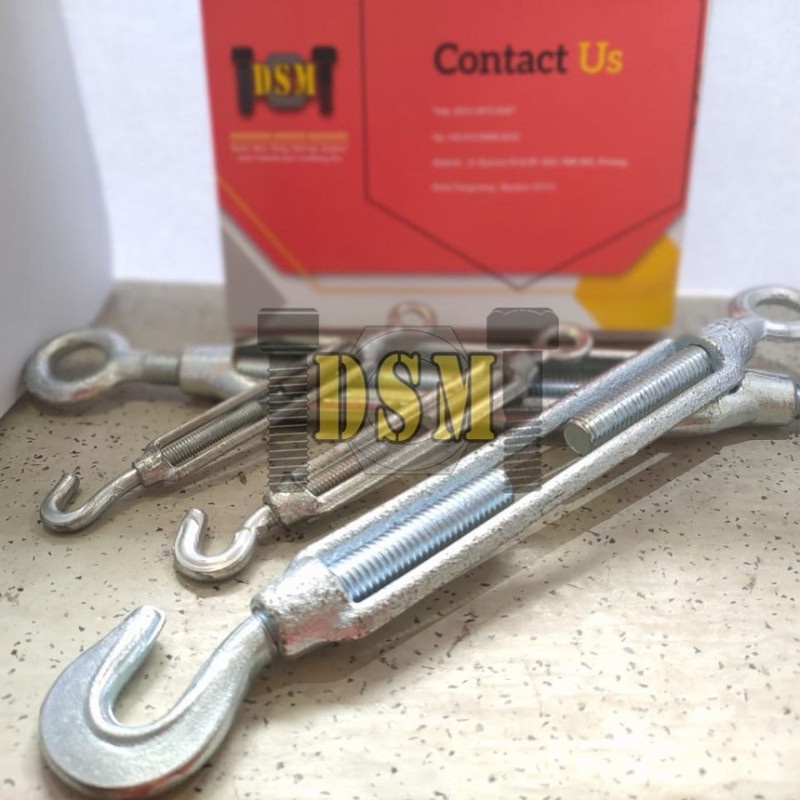 Galvanis / Spanskrup M16 / Turnbuckle / Jarum Keras 16 MM