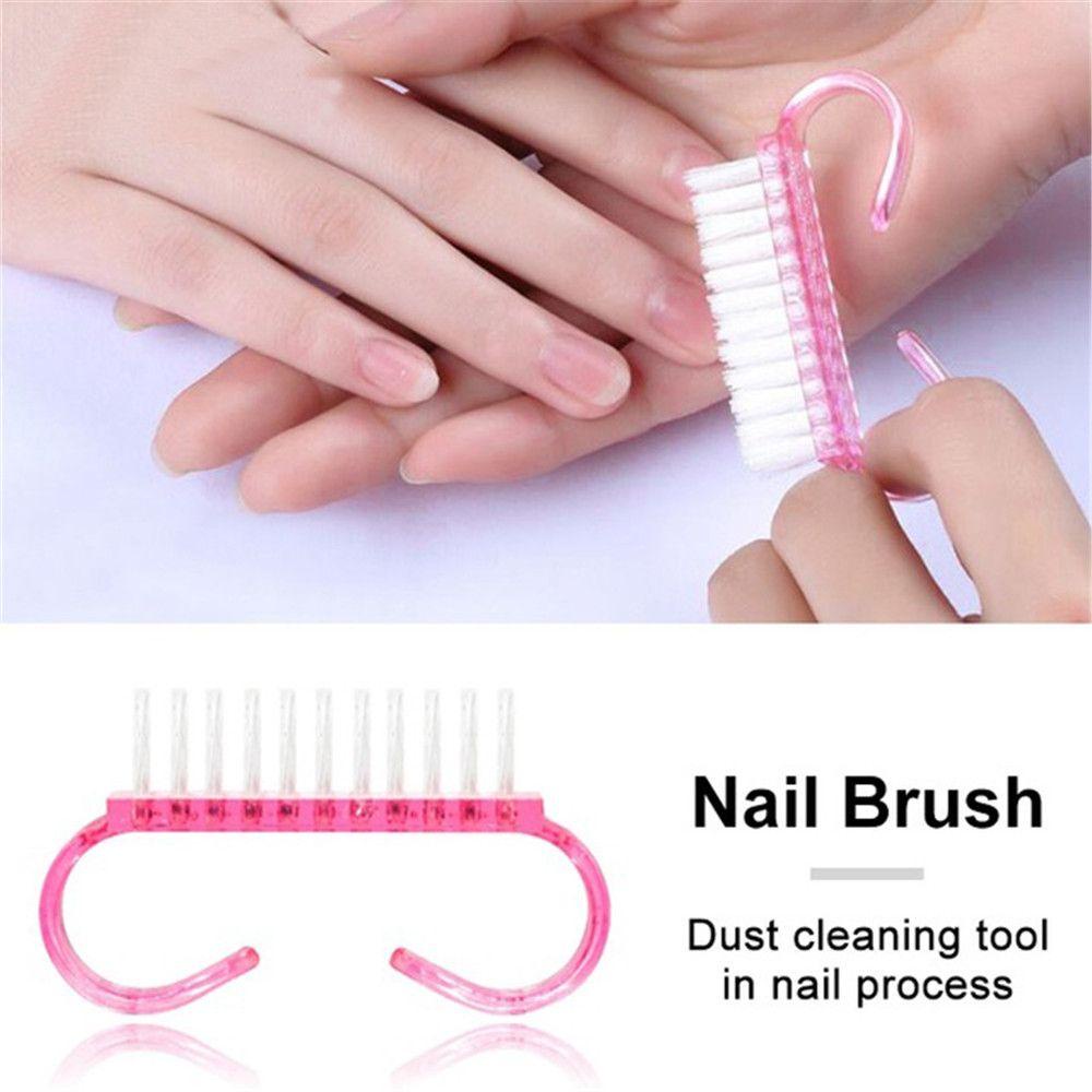 Sikat Kuku Nanas 3pcs New Pedicure Alat Gosok Kuku Plastik